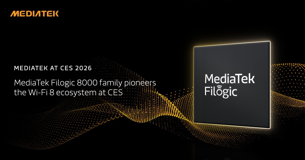 La familia MediaTek Filogic 8000 lidera el ecosistema Wi-Fi 8 en CES 2026